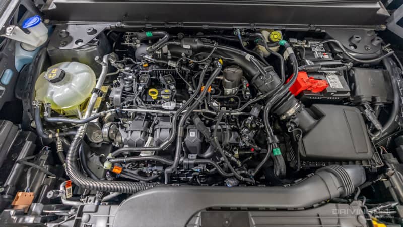 Ford Maverick 2.0L EcoBoost engine top view