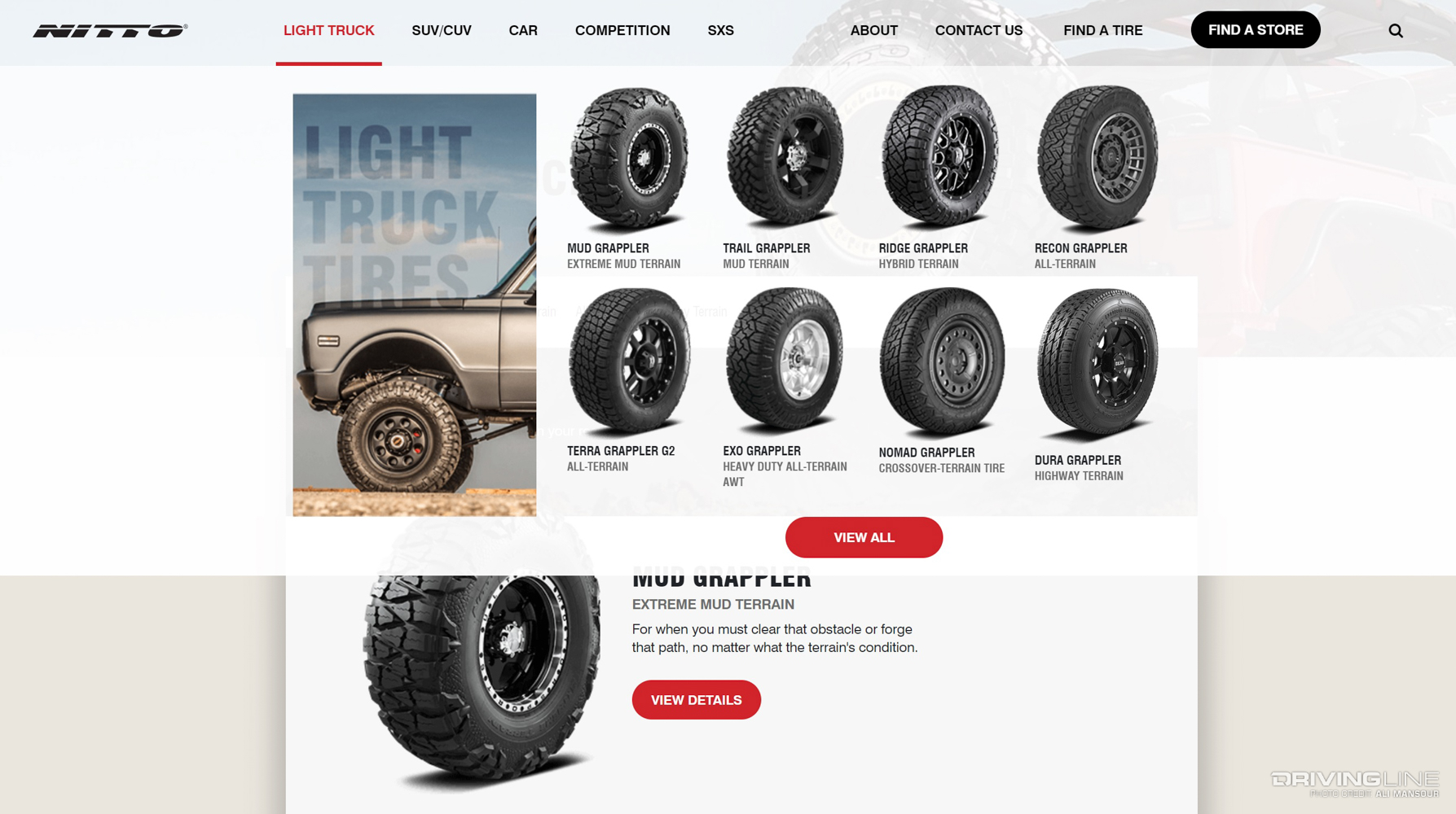 Nitto Tire Grappler Line Light Truck Tires