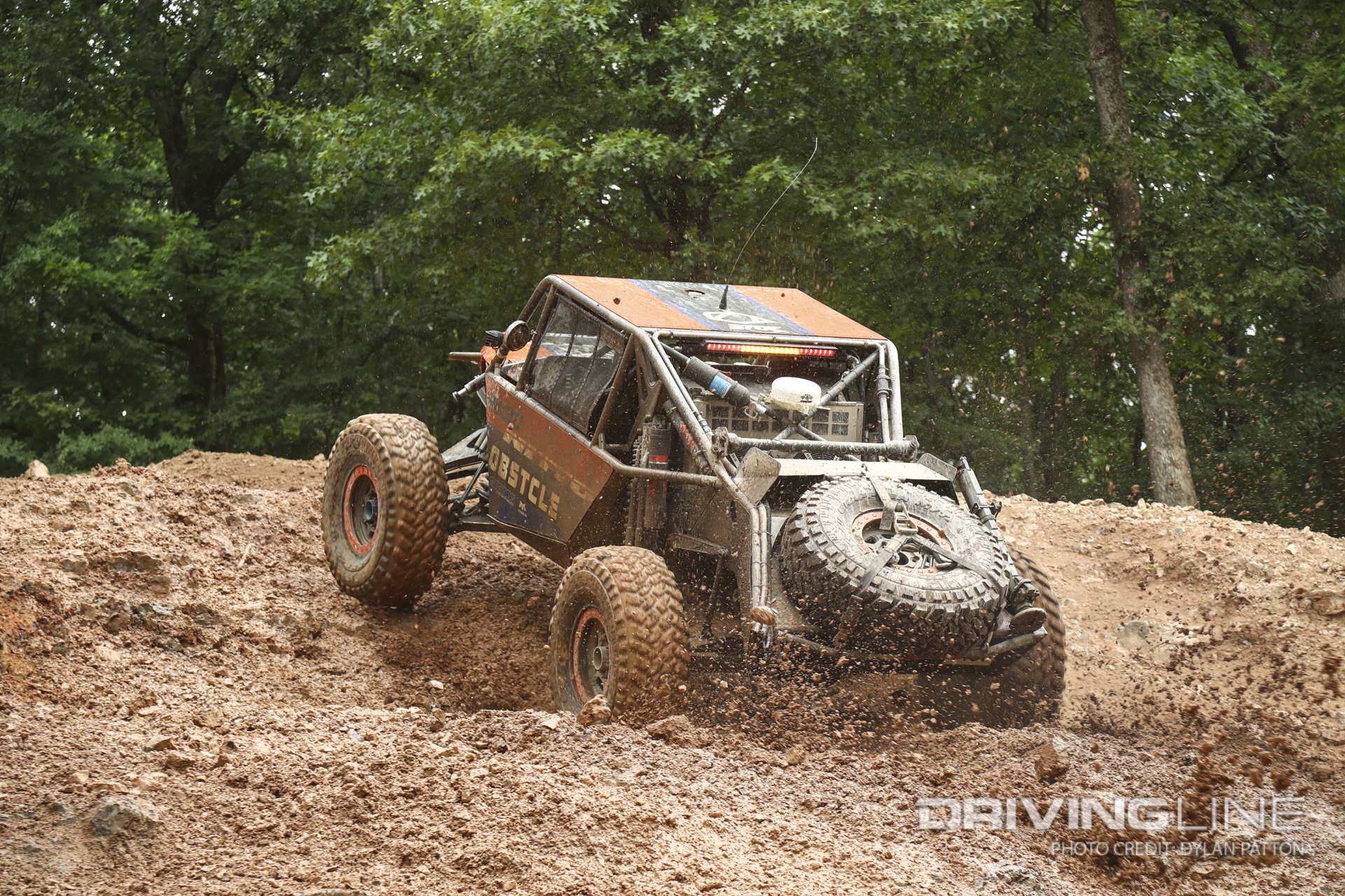 The rain made the course muddy and a problem for all kinds of racers.