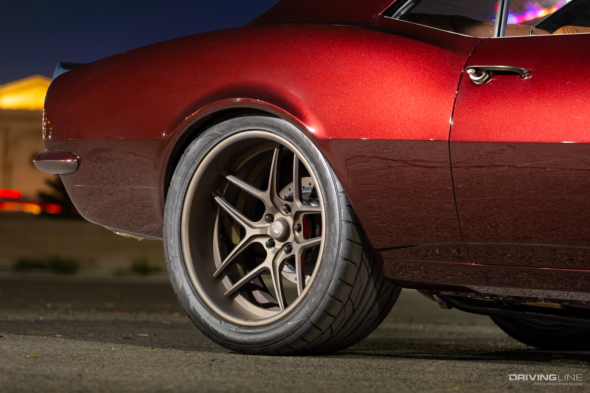 Nitto NT555 G2 tires on a Camaro  restomod musclecar