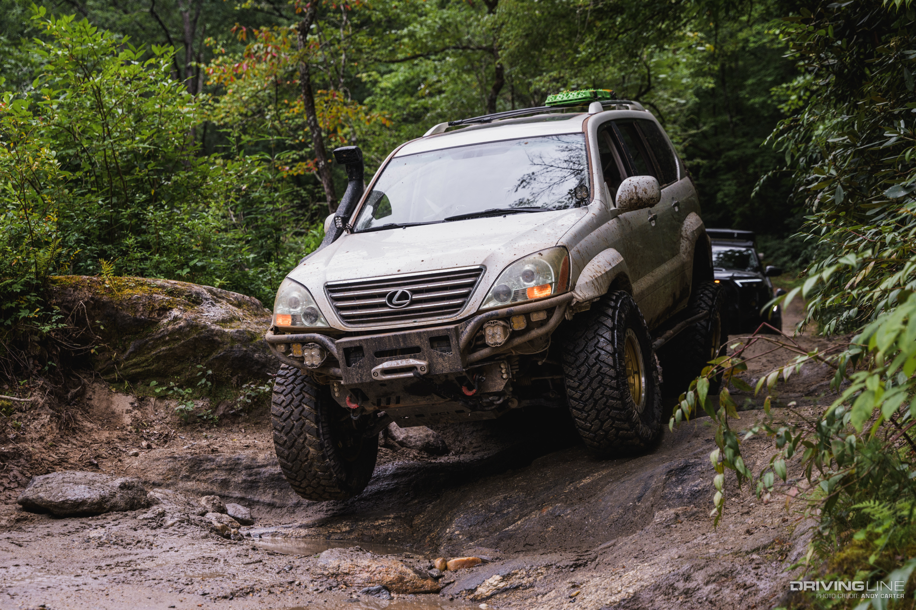 Lexus GX470 on rocks
