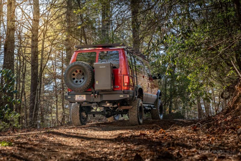 2000 Ford E-350 4x4 van Ujoint Offroad rear swing out bumper