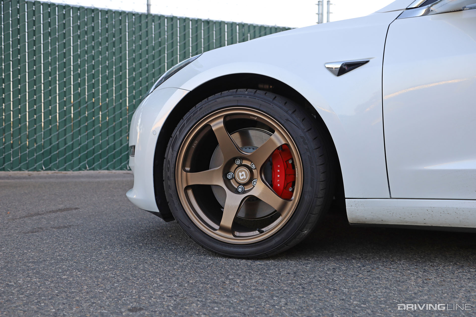 Tesla Model 3 Performance on Titan 7 Wheels and Nitto NT555 G2 Tires