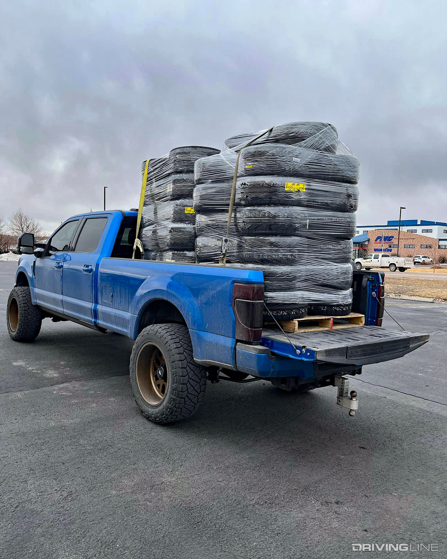 Ridge Grappler Hybrid Terrain Tires equipped Ford Truck