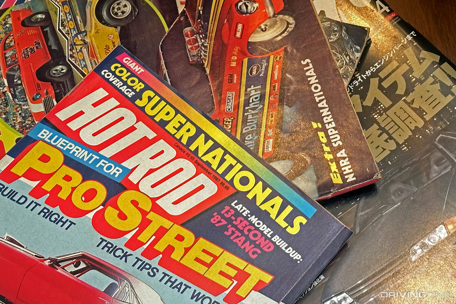 Vintage Car Magazines in Pile