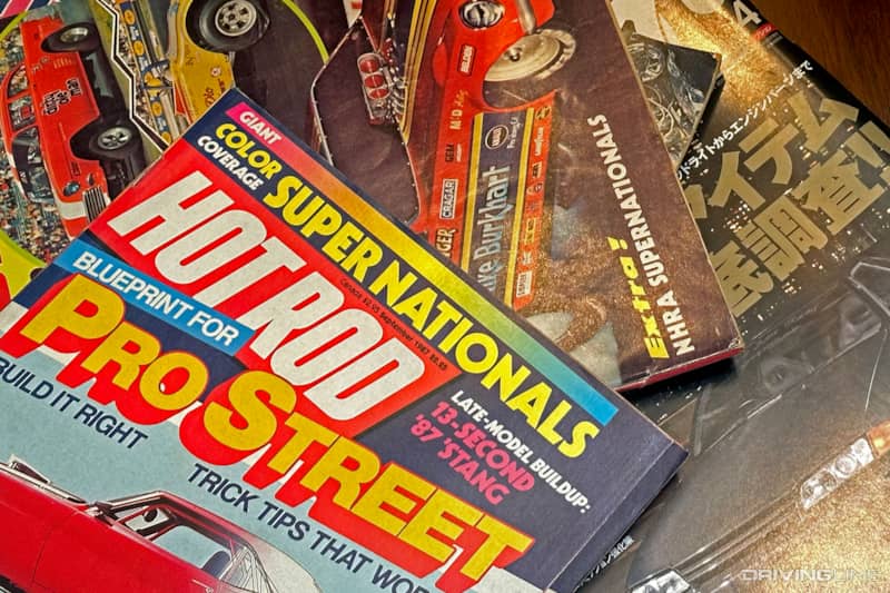 Vintage Car Magazines in Pile