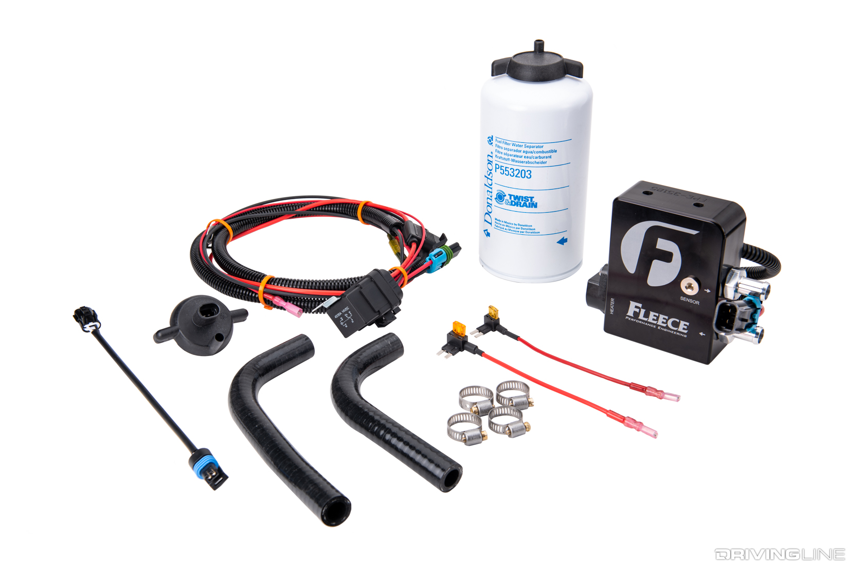 Fleece Performance Engineering Duramax Heated Fuel Filter Kit