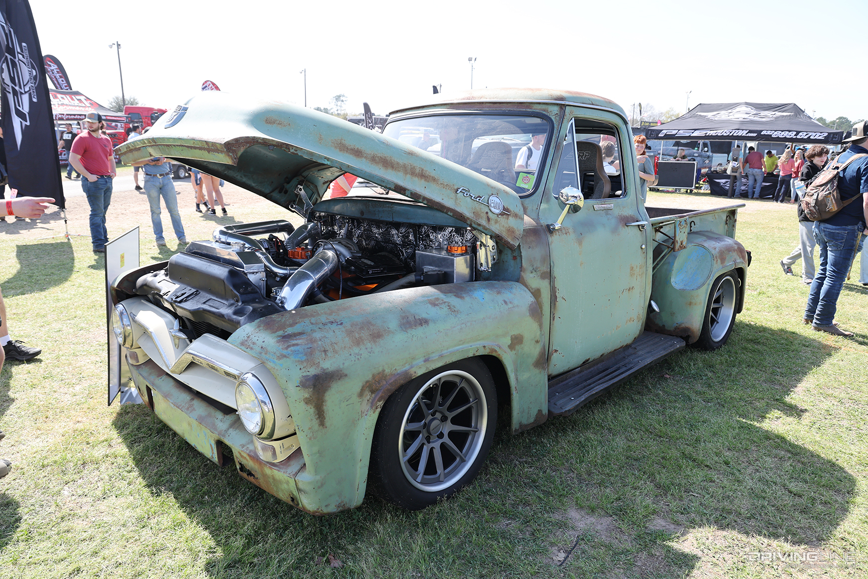 Clay Note’s “Pig Pen” ‘55 F100 at Lone Star Throwdown 2023