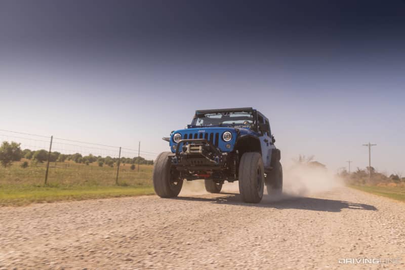Jeep Wrangler on Trail