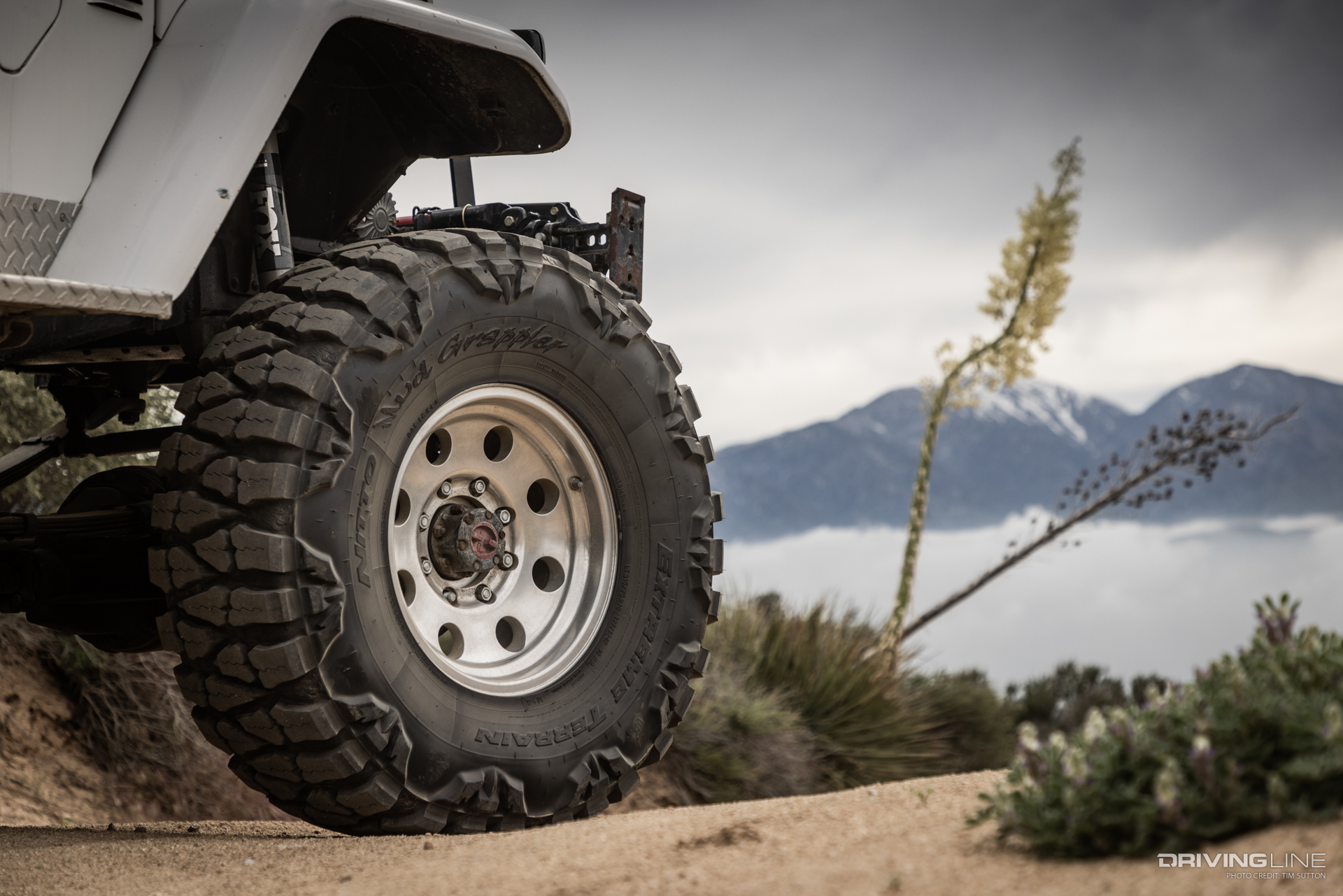 four wheeling nitto mud grapplers in the desert