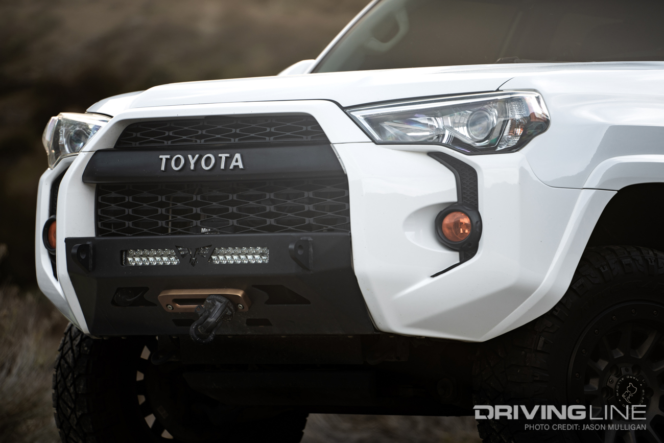 Toyota 4Runner Front Bumper, Winch and LED Light