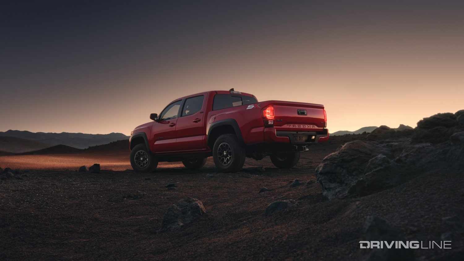 Toyota Tacoma looking pensive in the desert