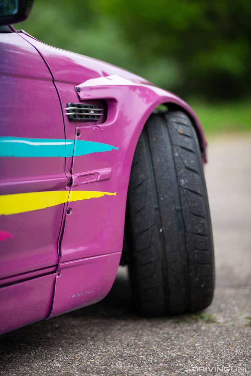 Nitto NT05 on BMW E46 Wide body