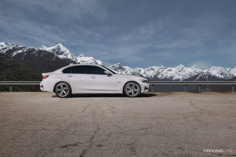 Nitto Motivo 365 All Season Tire on BMW in front of Mountains