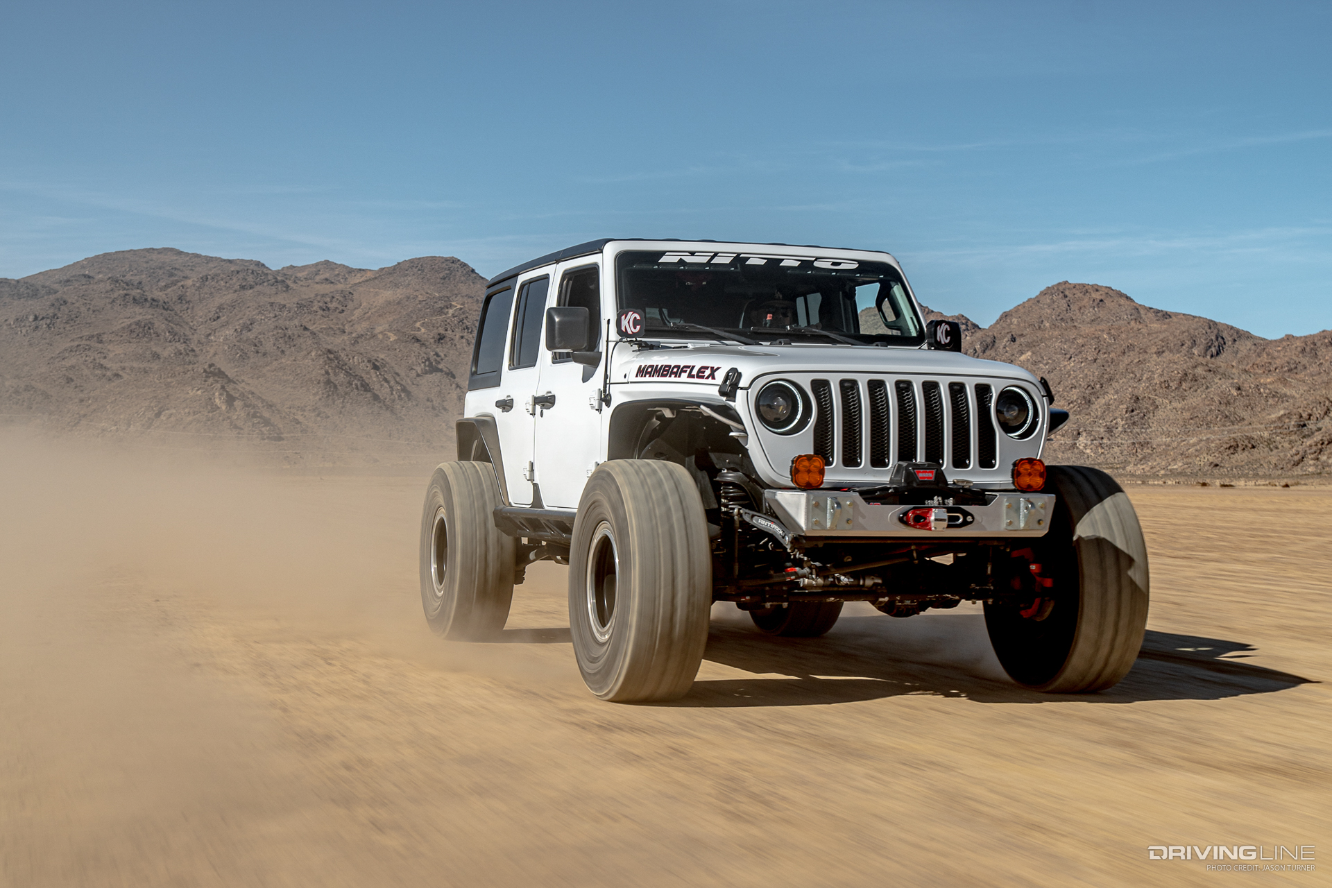 Jeep Wrangler in Desert