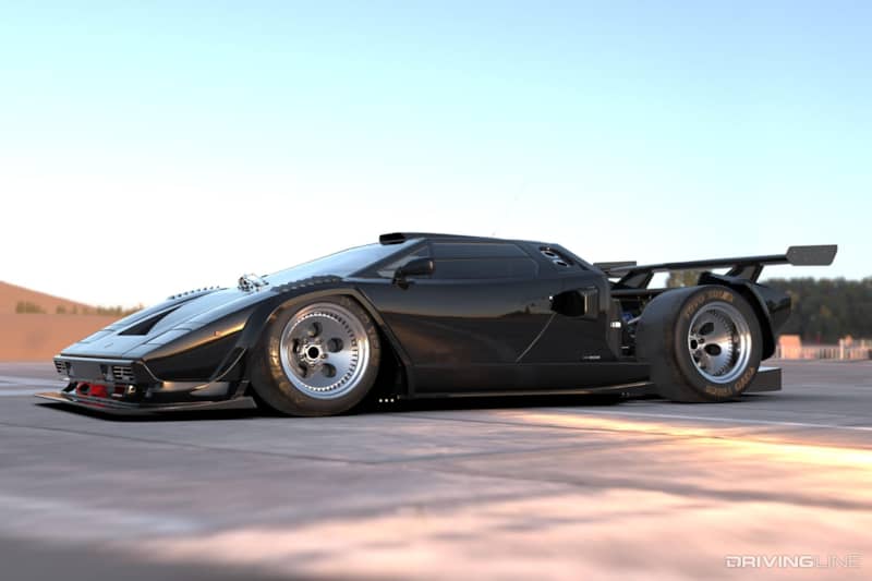 Jon Sibal Countach Rendering