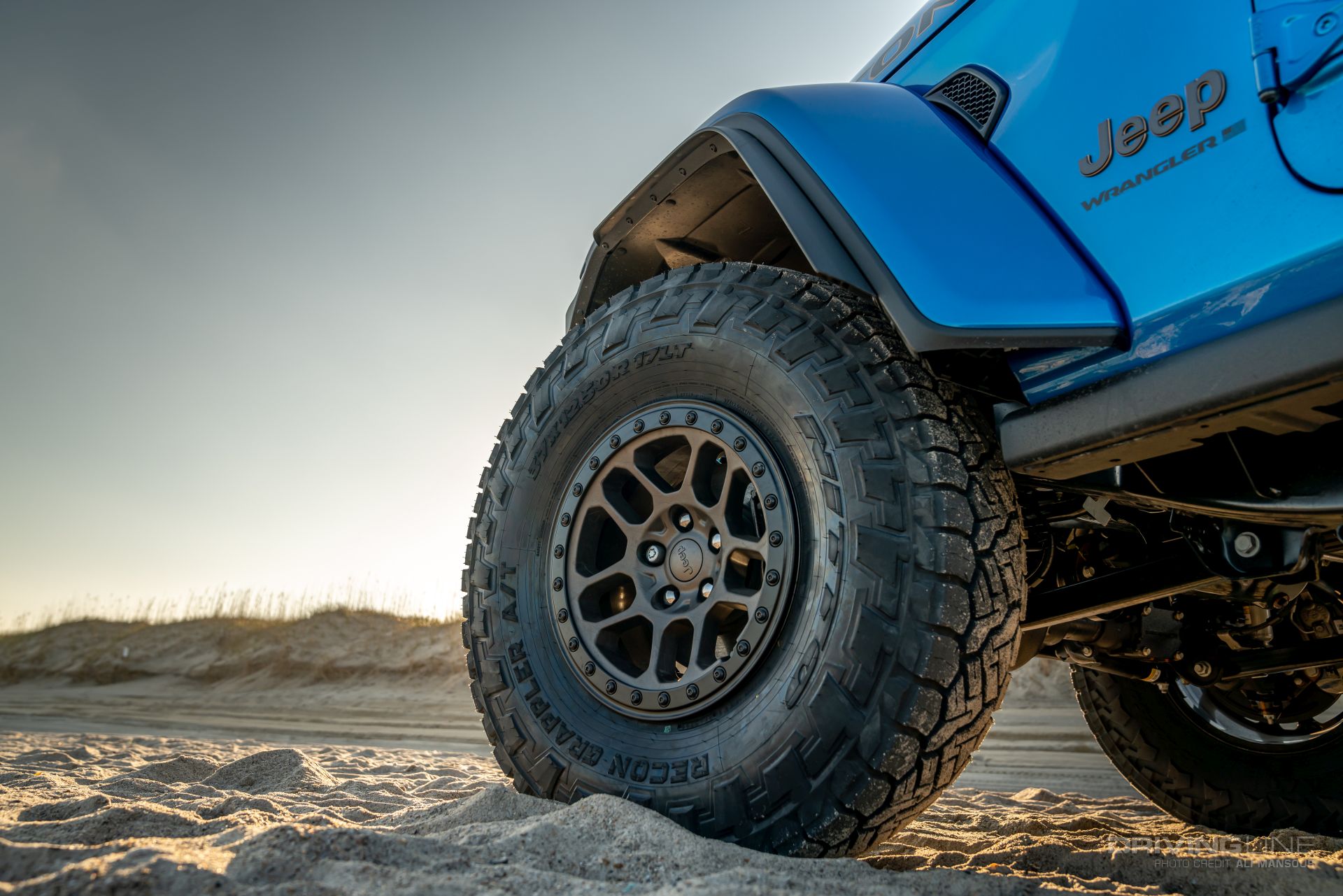 Jeep Wrangler Rubicon JL on 37 Nitto Recon Grappler A/T Beach HydroBlue