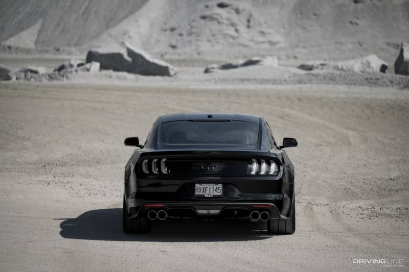 Rear of 2015 Ford Mustang GT