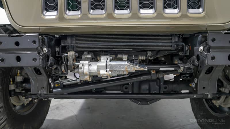 Jeep Gladiator Rubicon sway bar motor rotation front view