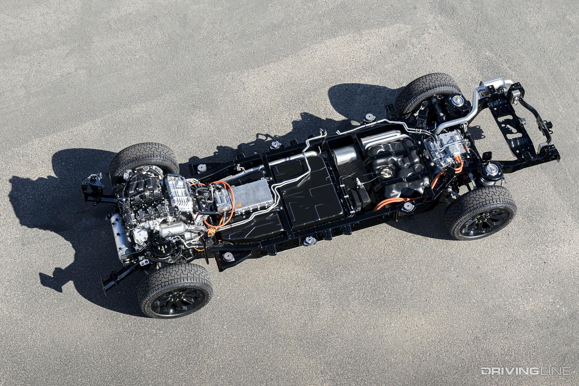 2025 Ramcharger Chassis exposing hybrid drivetrain