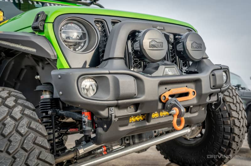 Jeep Gladiator AEV winch front bumper mile marker winch