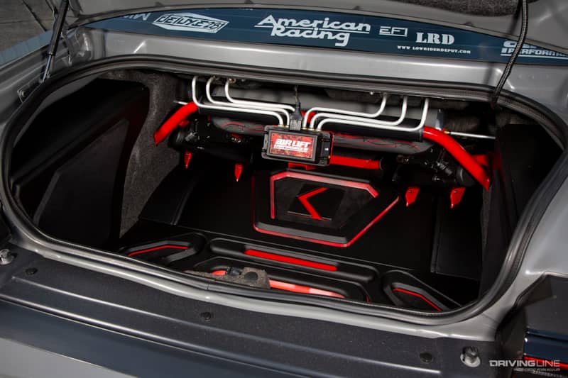 Typical Air Ride System with Compressors, Tank and Valve Manifold