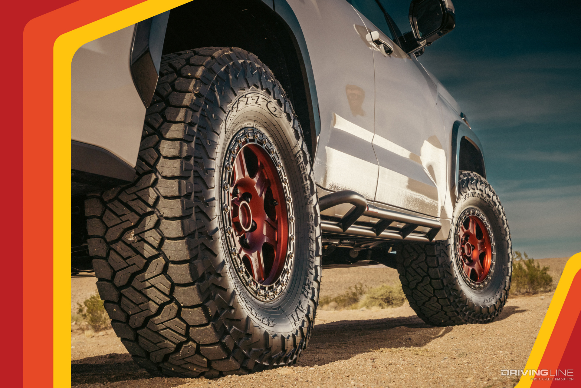 rock sliders and Nitto Recon Grappler tires on 2023 Toyota Sequoia Overland Concept