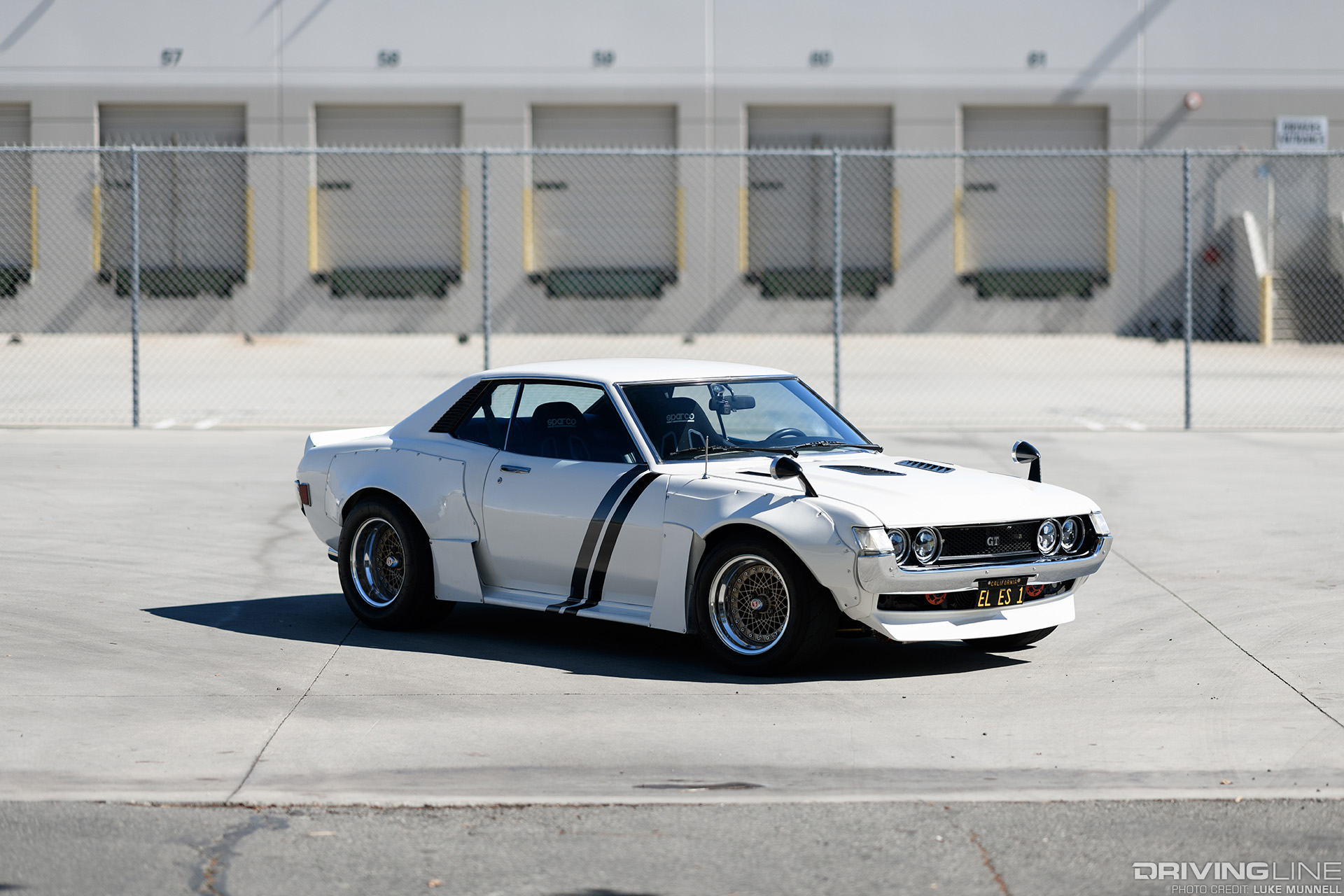 top passenger side front of LS v8 swapped Toyota Celica white