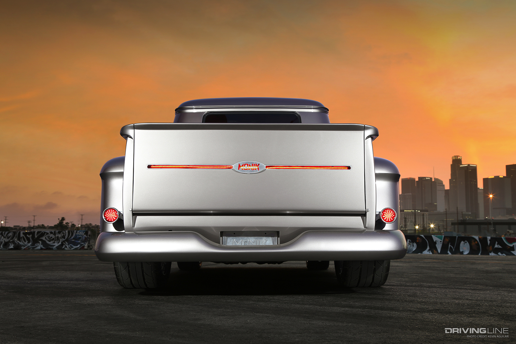 Rear of Customs by Lopez's Monik Custom '56 Chevy Pickup on NT555 G2 / RII 5,000-mile Test