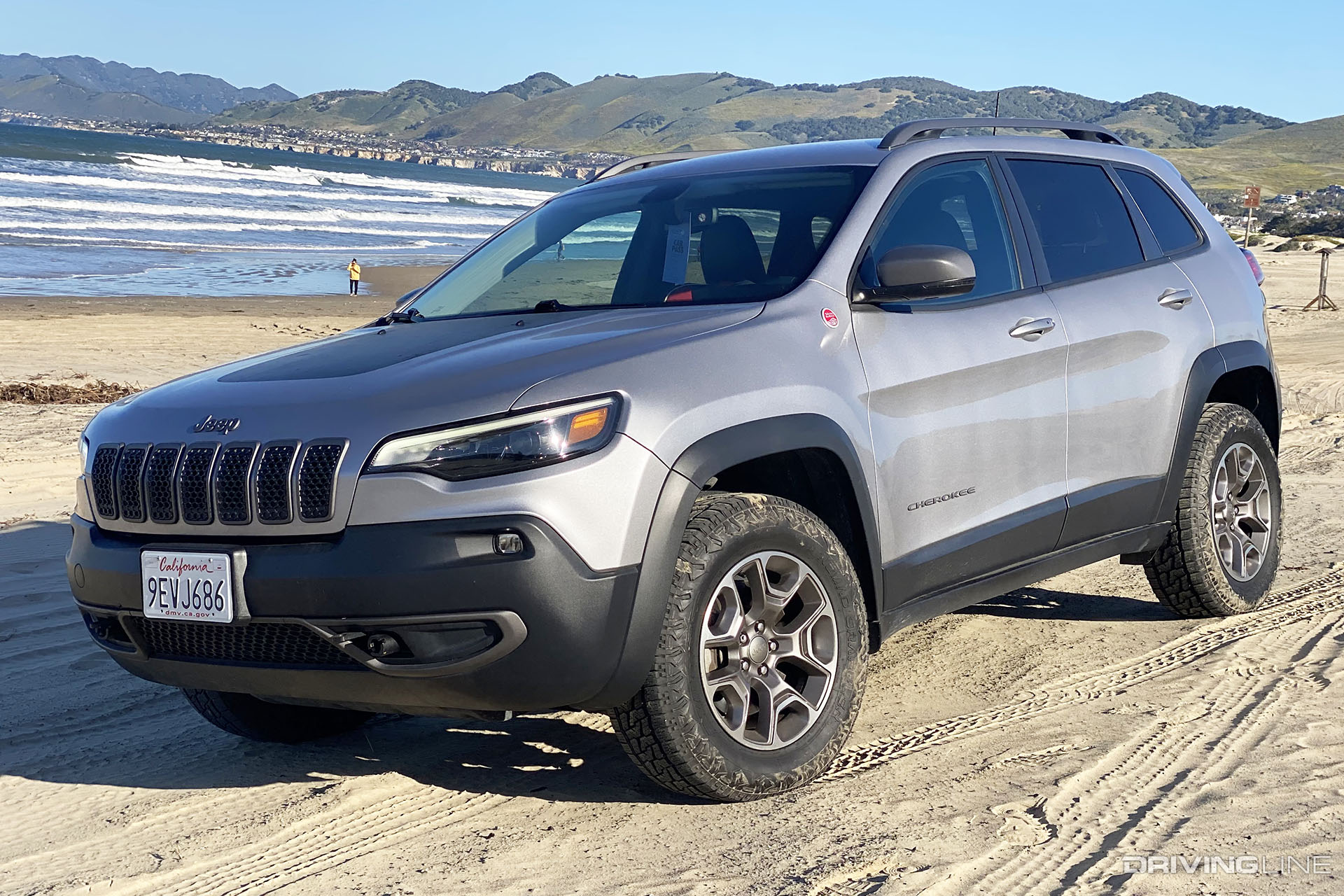 Jeep Cherokee Trailhawk on Beach