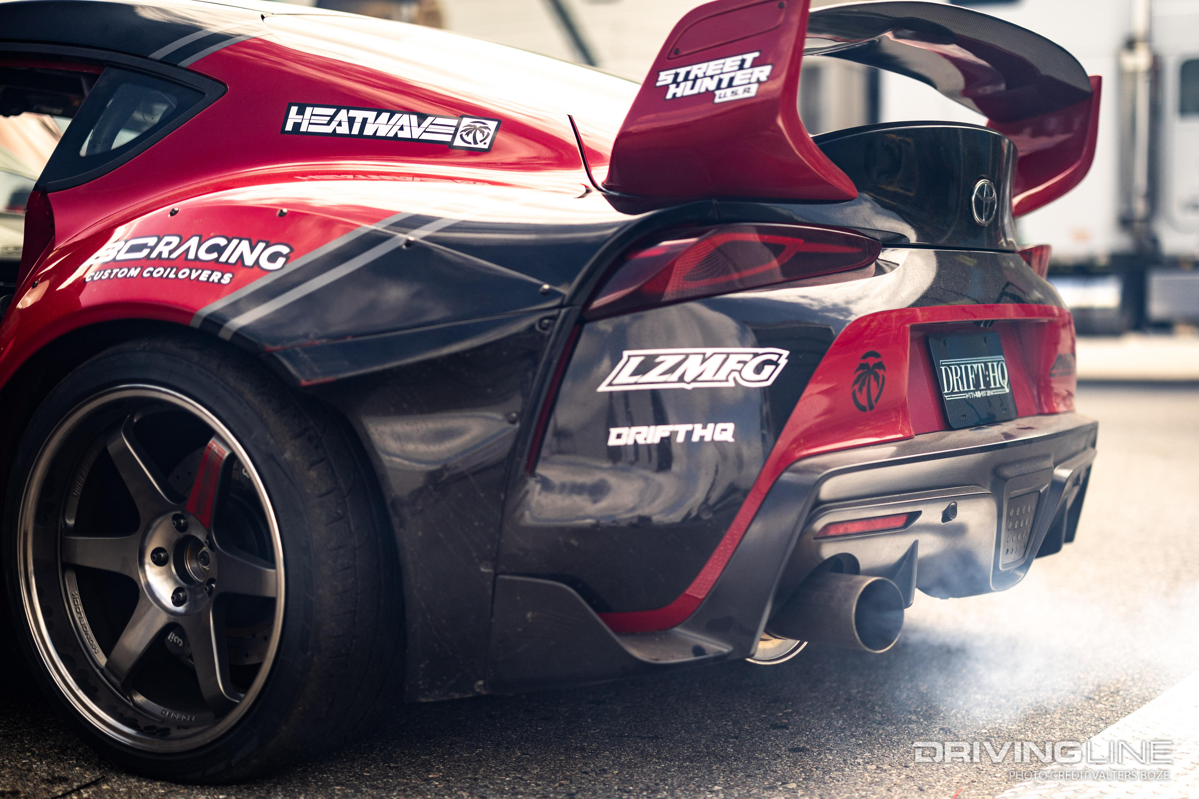 rear driver side of Adam LZ's 4-rotor swapped Toyota Supra
