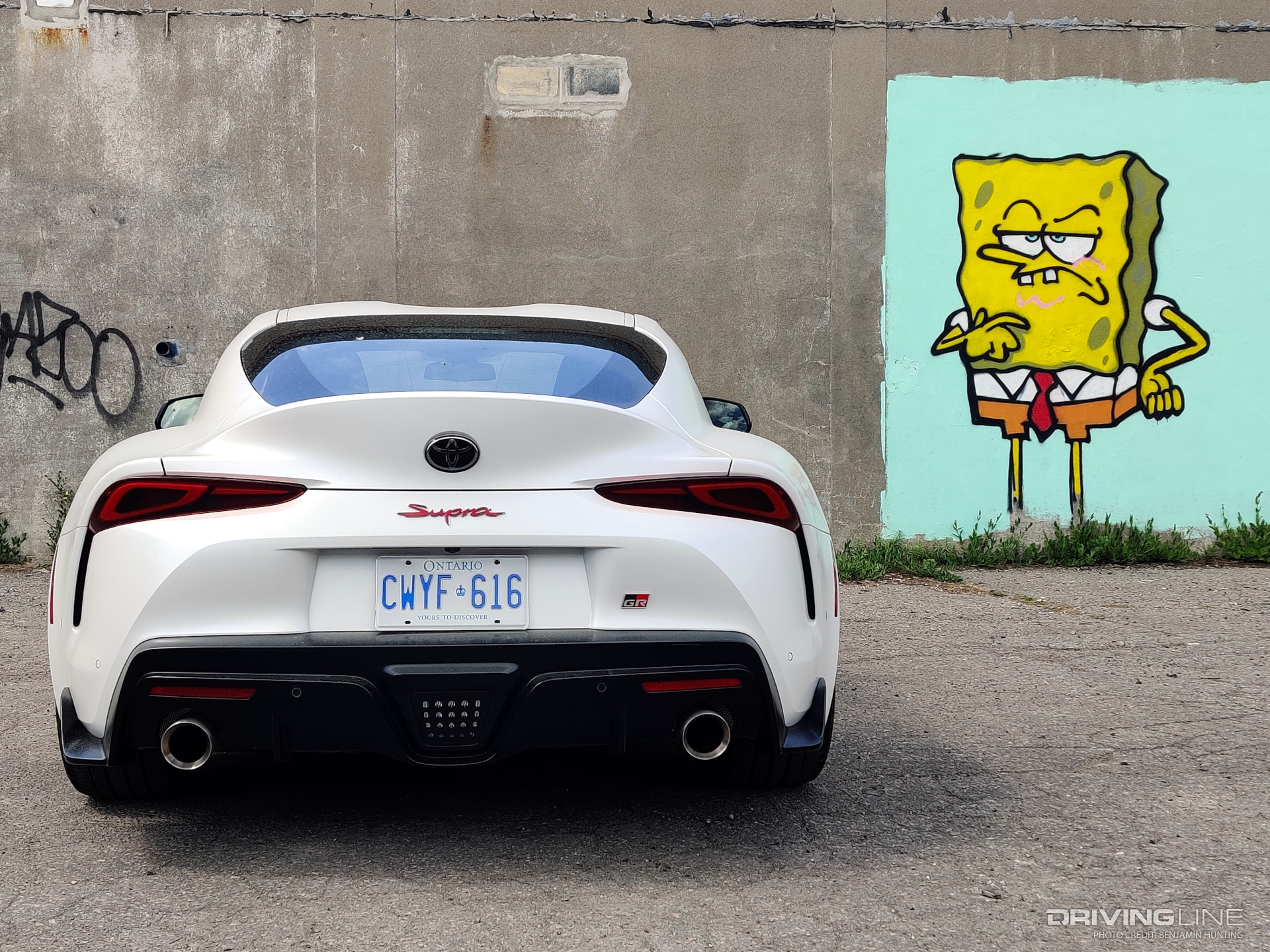 2023 Toyota Supra manual rear view