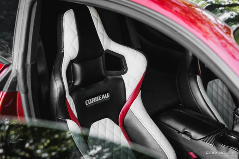 corbeau custom seats in a 2018 Mustang GT