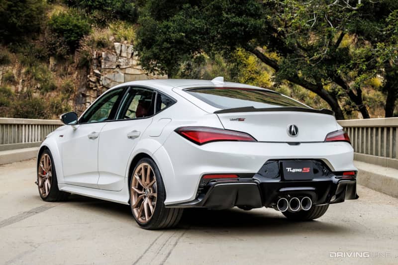 Integra Type S White Rear View