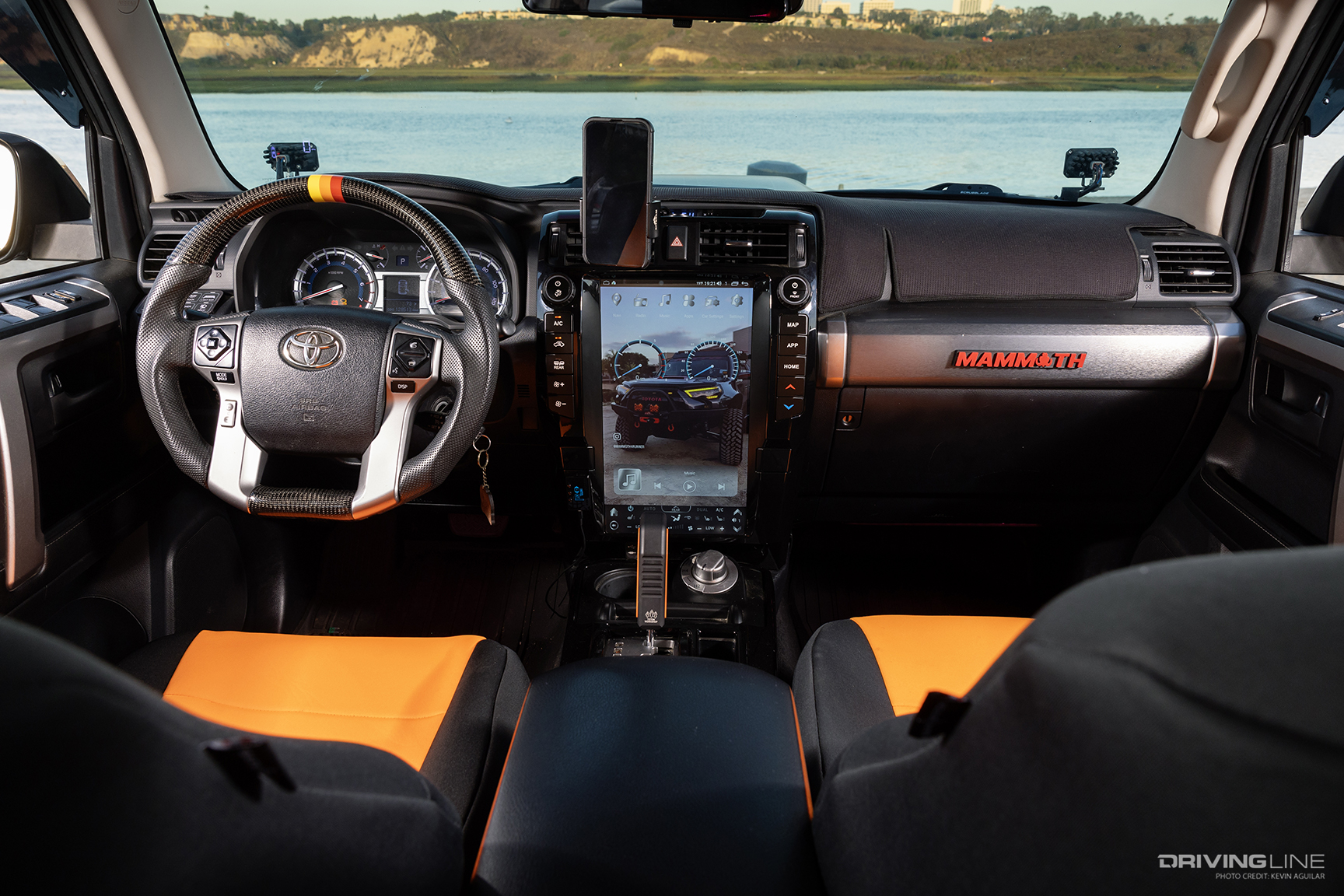 Interior of Michael Devecchio's 2014 Toyota 4Runner on 38-inch Trail Grappler M/T Tires