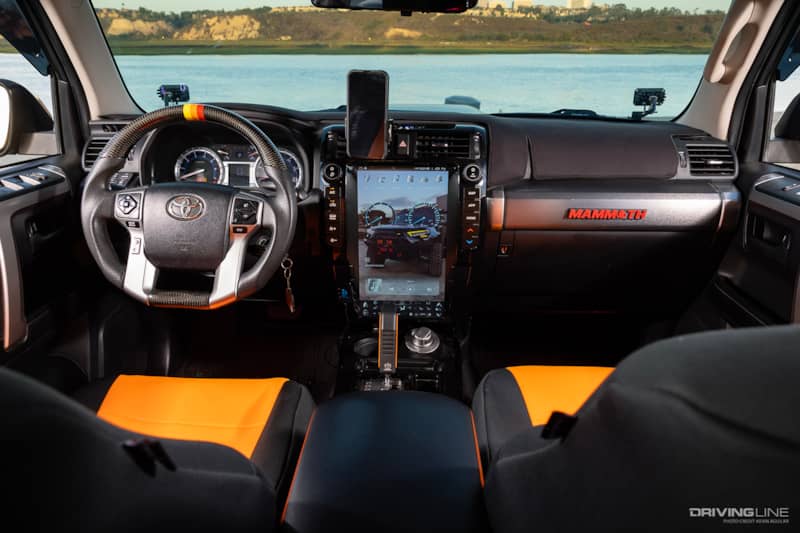 Interior of Michael Devecchio's 2014 Toyota 4Runner on 38-inch Trail Grappler M/T Tires