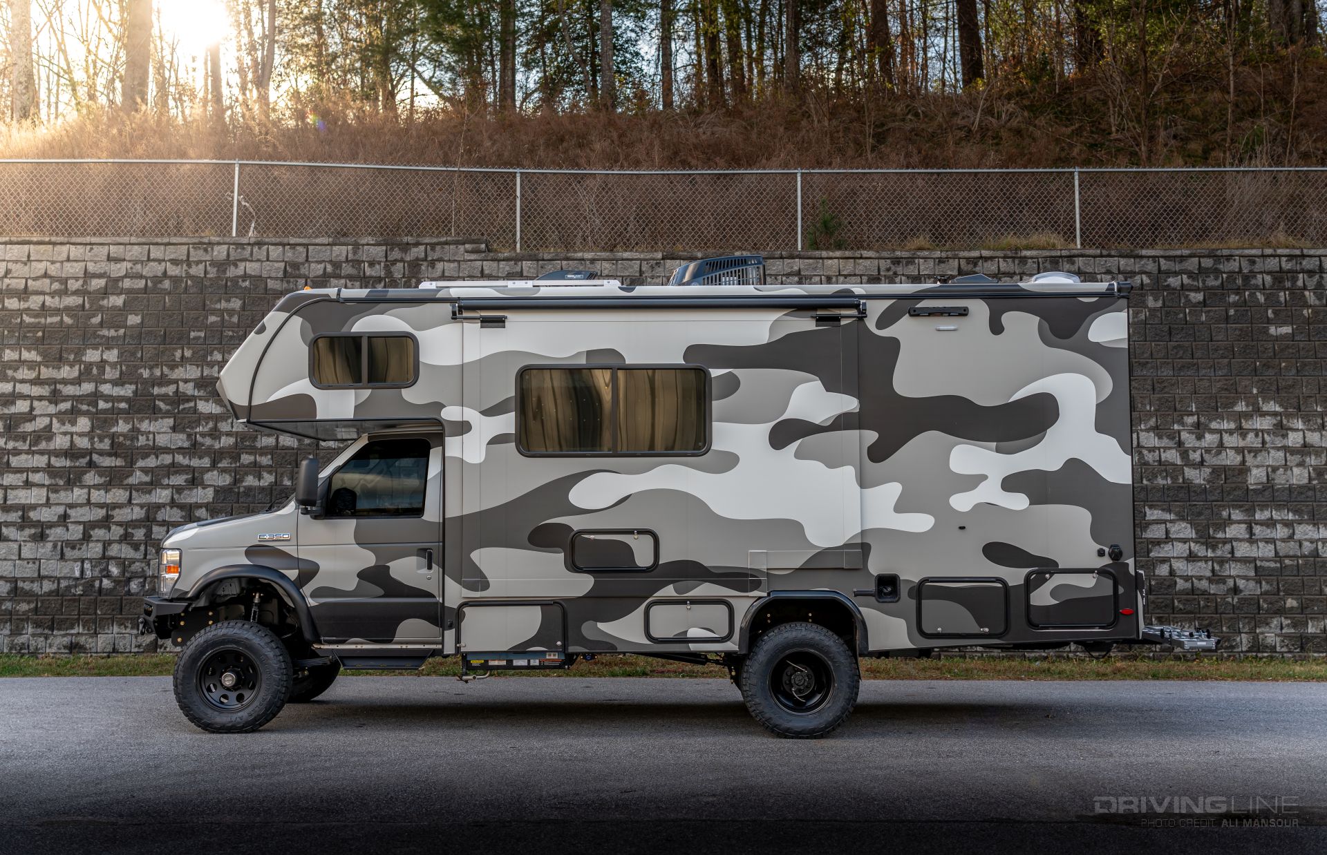 2025 Forest River Sunseeker RV 4x4 camo wrap steveo podcast studio