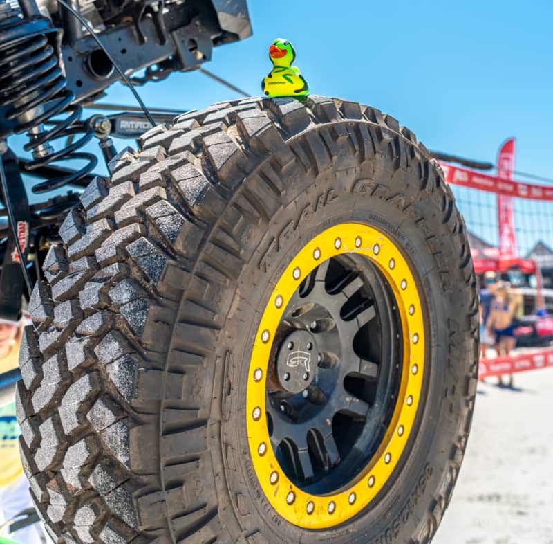 Duck on Nitto Trail Grappler tire Jeep Beach 2024
