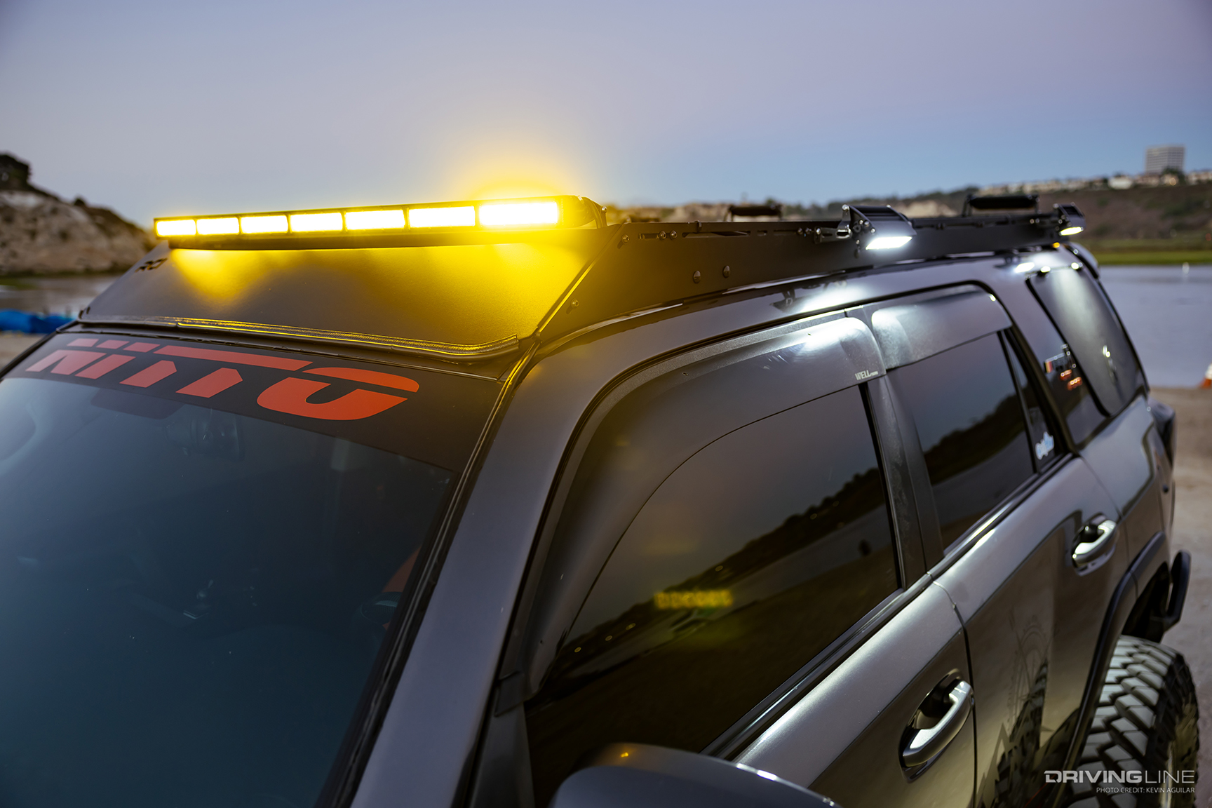 Roof rack of Michael Devecchio's 2014 Toyota 4Runner on 38-inch Trail Grappler M/T Tires