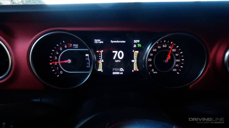 Jeep Gladiator Rubicon Dash speedometer