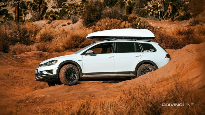 Volkswagen Golf Alltrack with Roof Rack