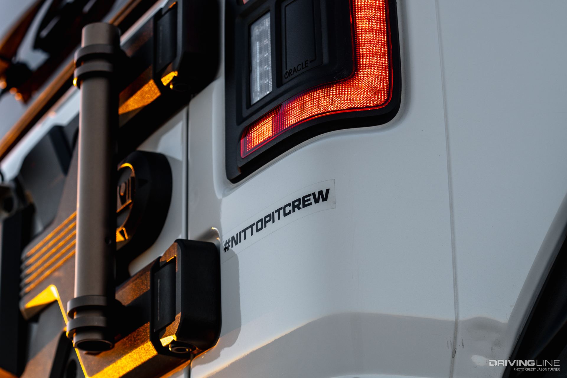 Nitto Pit Crew Sticker on Jeep