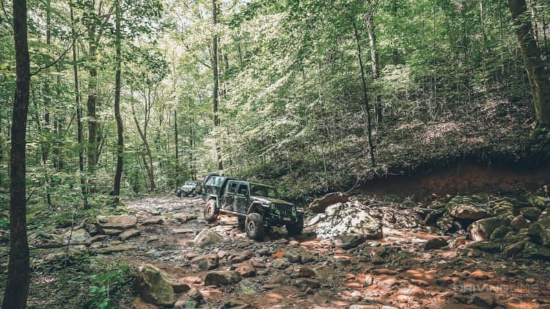 Windrock Park Jeep Gladiator Rubicon on 40s