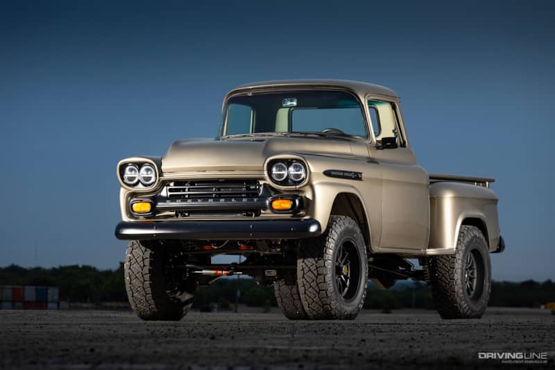 Front of Marvin DuBose's 1959 Chevy Apache Pickup