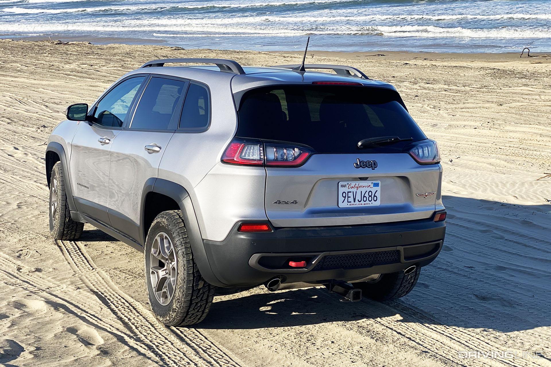 Jeep Cherokee Trailhawk on Beach