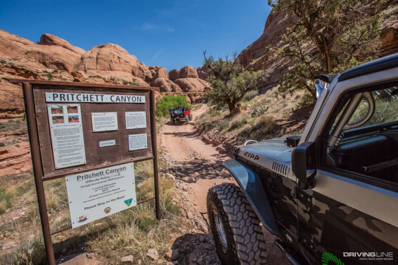 Pritchett Canyon Trailhead in Moab Utah