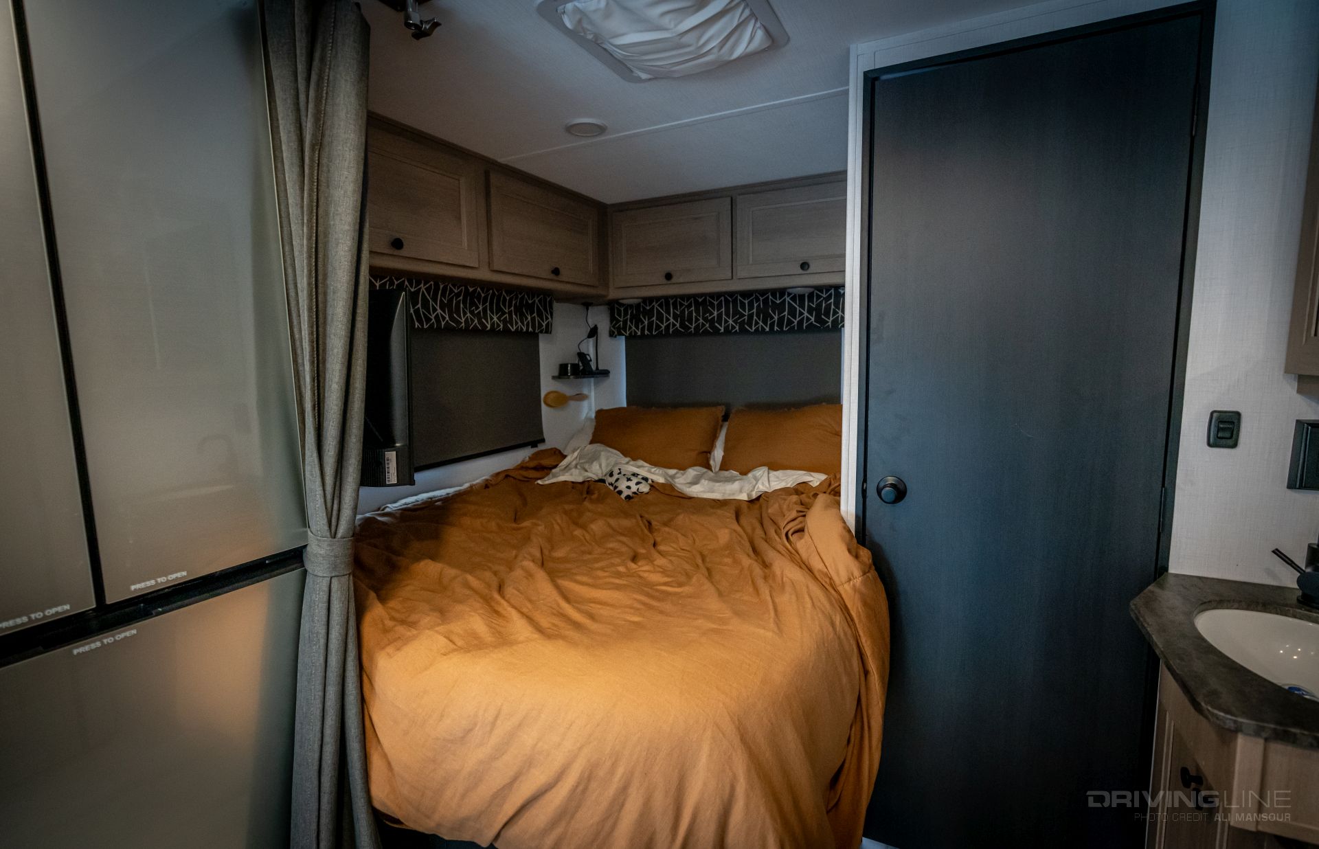 2025 Forest River Sunseeker RV bed and bathroom