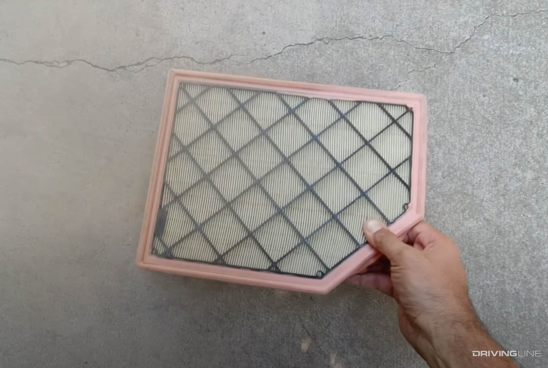 Paper air filter from Ford Bronco Raptor