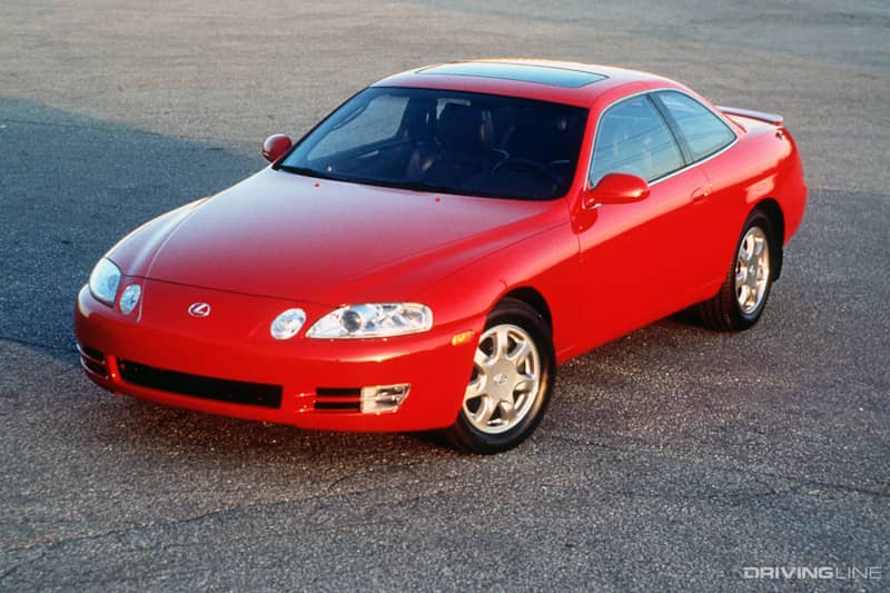 Lexus SC400 Red Front 3/4