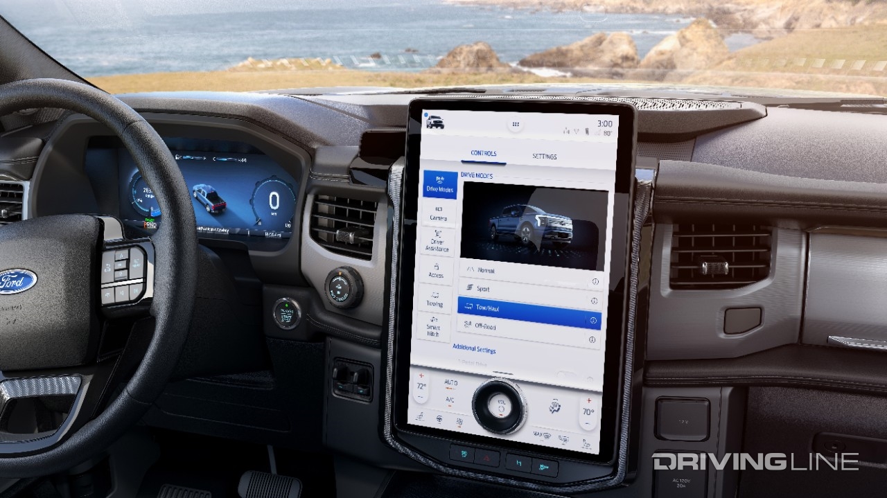 2023 Ford F-150 Lightning EV interior dashboard